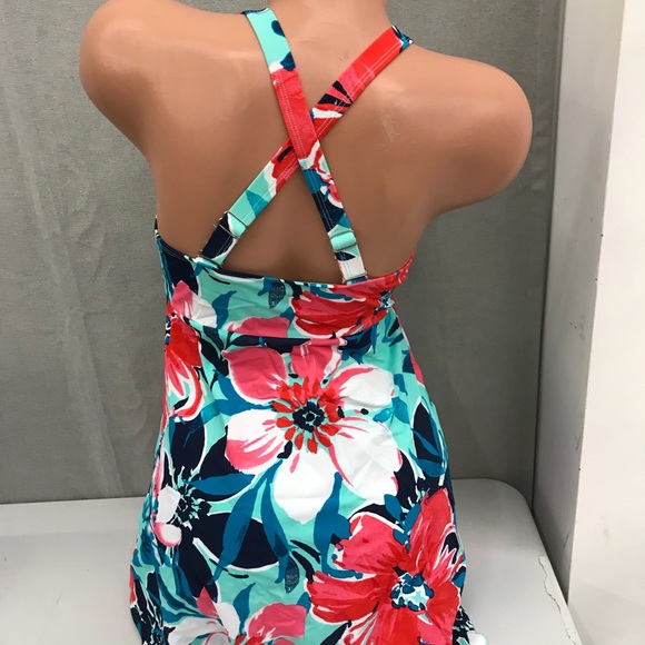 Denim&Co Swim Denim Co Beach Handkerchief Hem Swim Dress Poshmark